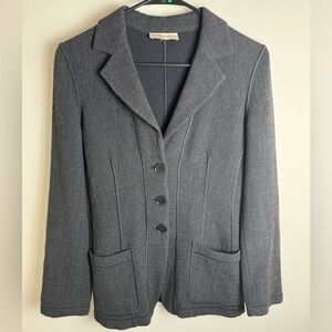 Vintage Emporio Armani Virgin Wool Blend Blazer Pockets 2